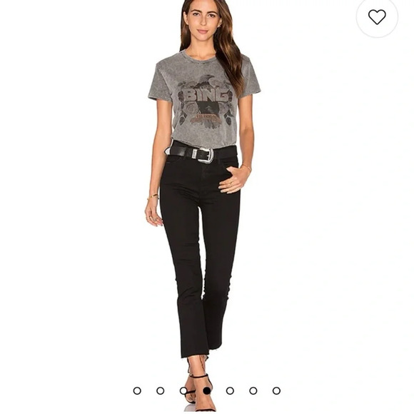 Mother Looker Ankle Fray Night Hawk High Waisted - Picture 1 of 10